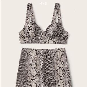 Snakeskin Skirt Set